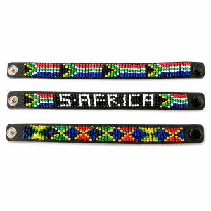 Beaded Leather Arm Band